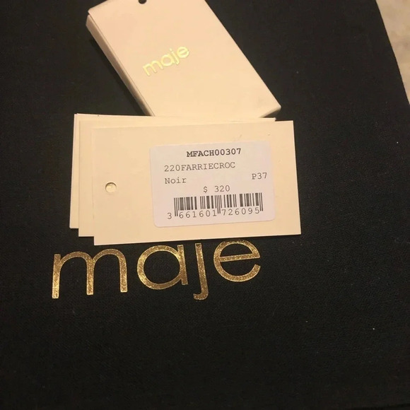 Maje Farrie Croc-Effect leather sandals Size 7 - Picture 14 of 15